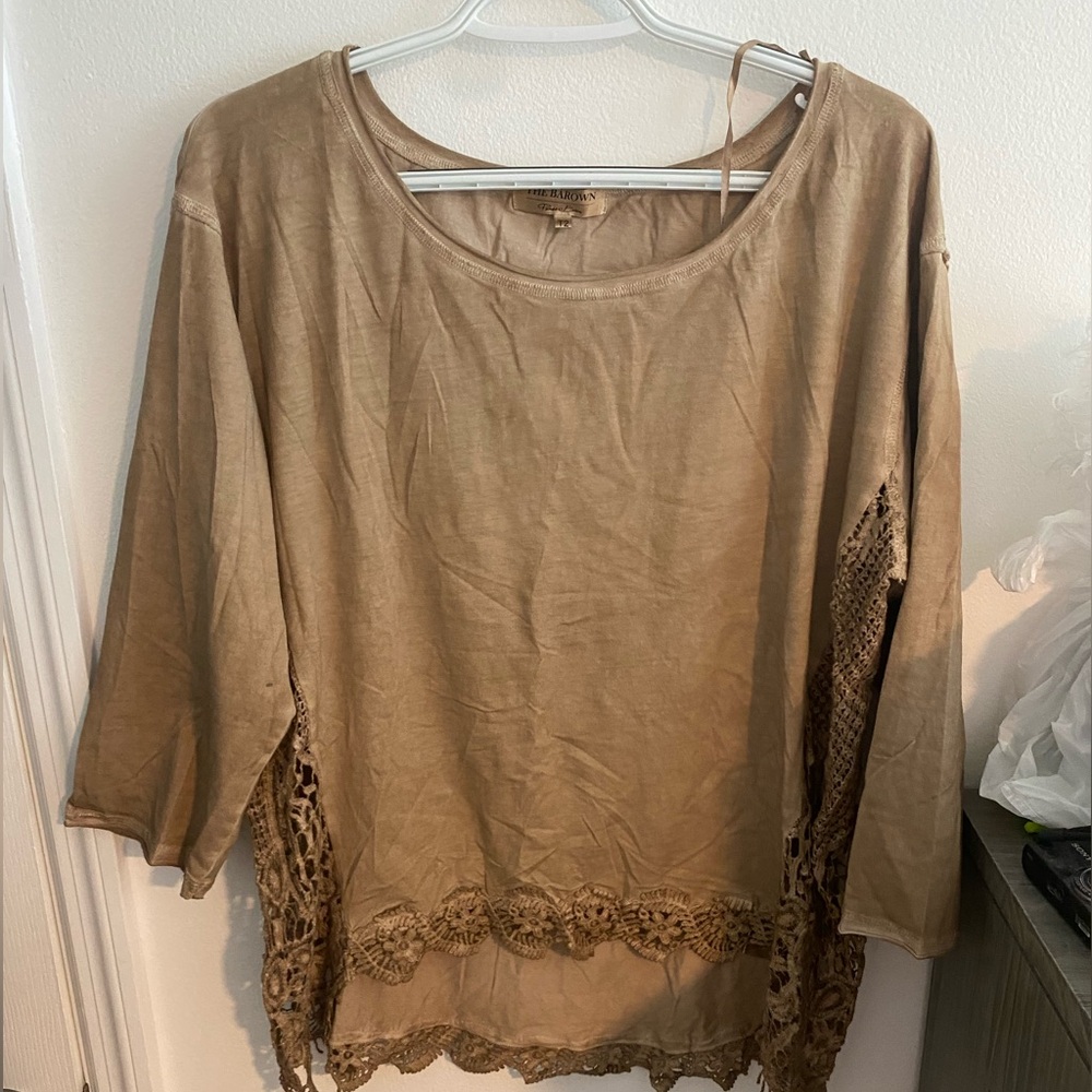 The Barown Beige blouse